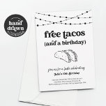 Funny Taco Födelsedagsfest inbjudan-inbjudan Inbjudningar<br><div class="desc">Ledig Tacos (och en födelsedag). Njut av en roligt födelsedagsfest inbjudan som sätter strålkastarljuset på.. tacos! Artwork är hand plockade. Det finns samordningsobjekt i Taco-Födelsedagsfesten i min butik.</div>