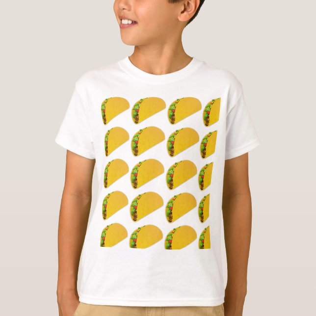 Funny Taco Kids T-shirts (Framsida)