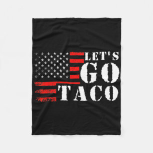Funny Taco Låt oss Go Taco Fleecefilt