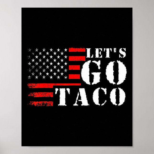 Funny Taco Låt oss Go Taco Poster (Framsidan)