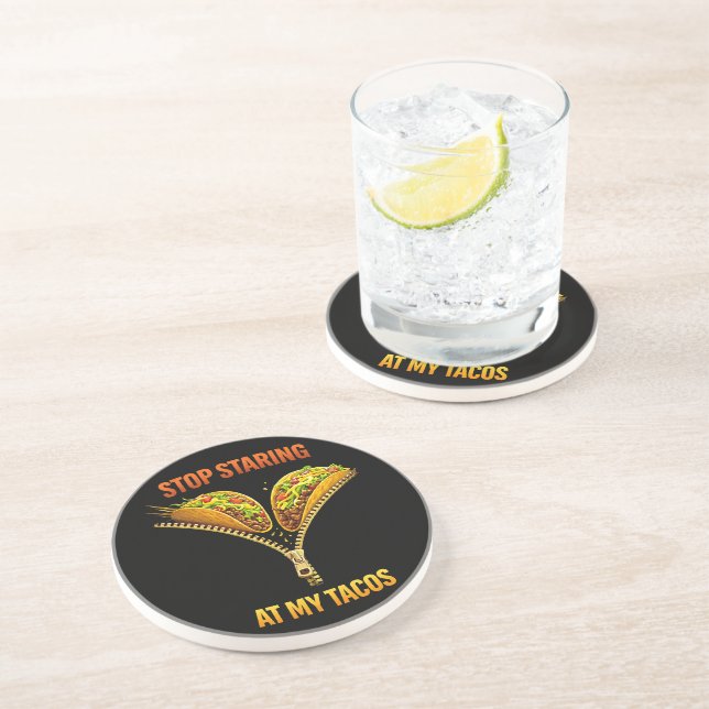 Funny Taco Lover Stop Staring Underlägg (Sidan)