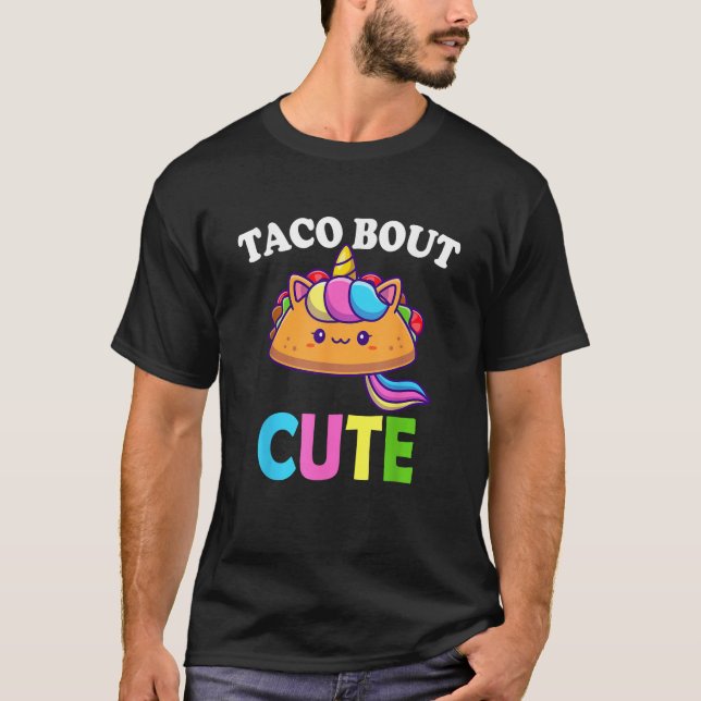 Funny Taco Lover TACO BOUT CUTE Girl Boy Kids Todd T Shirt (Framsida)