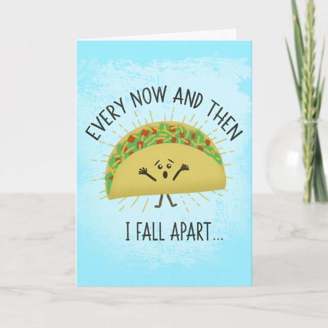 Funny Taco Miss You Kort (Framsida)