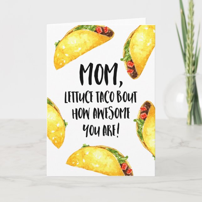 Funny Taco Mors dag Kort (Framsida)