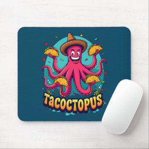 Funny Taco Octopus Tecknad Food Pun Musmatta