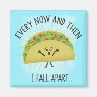 Funny Taco Pun Food Humor Parody Magnet