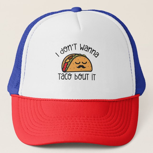 Funny Taco Shirt, Taco Shirt, Taco Älskare Gift Keps (Framsida)