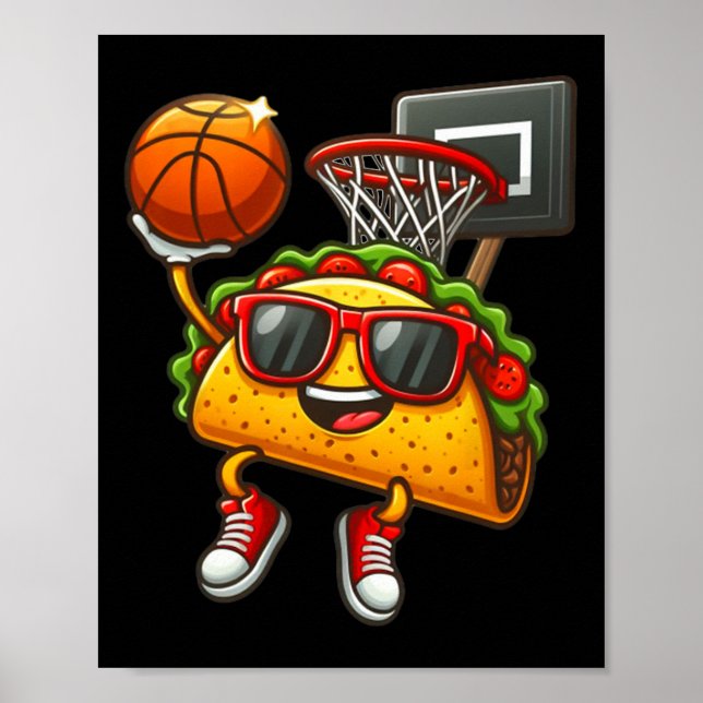 Funny Taco Speling Sketll Mexican Cinco De Mayo Ki Poster (Framsidan)