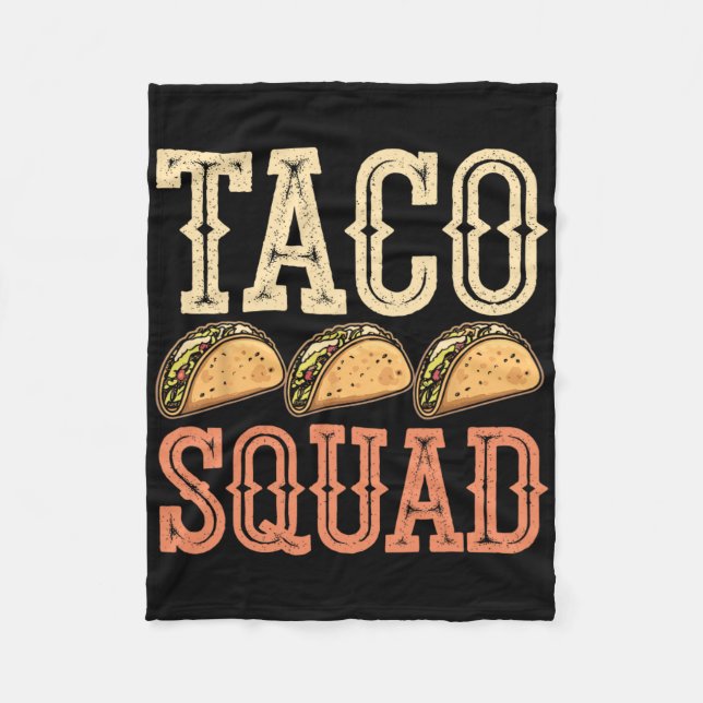 Funny Taco Squad Fleecefilt (Framsidan)