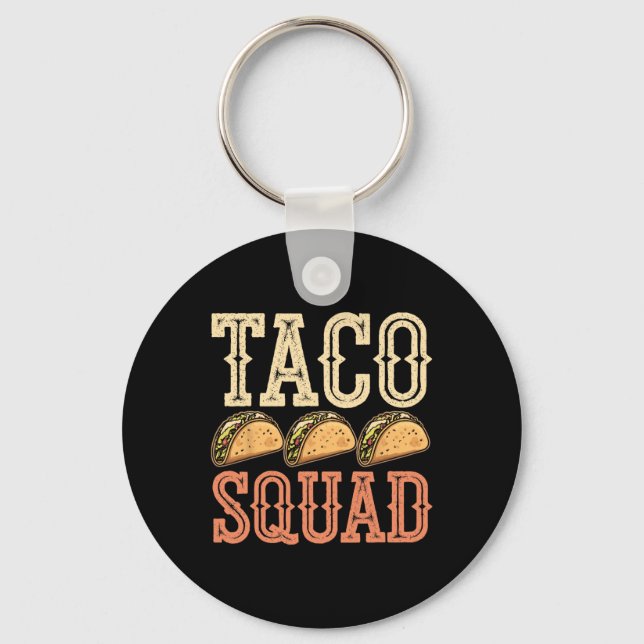 Funny Taco Squad Nyckelring (Framsida)