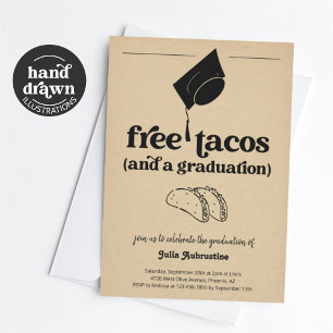 Funny Taco Studentfest Inbjudningar