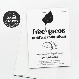 Funny Taco Studentfest Inbjudningar