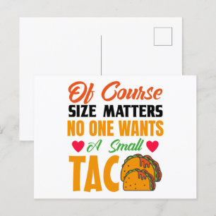 Funny Taco-vykort Vykort