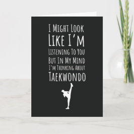 Funny Taekwondo Card Martial Arts Fighting Fighter Kort