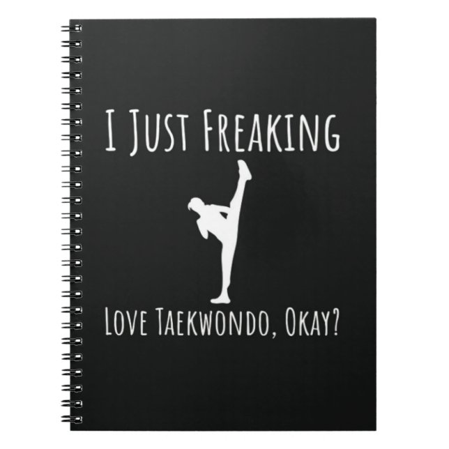 Funny Taekwondo Gifts Martial Art TKD Sports Lover Anteckningsbok (Framsidan)