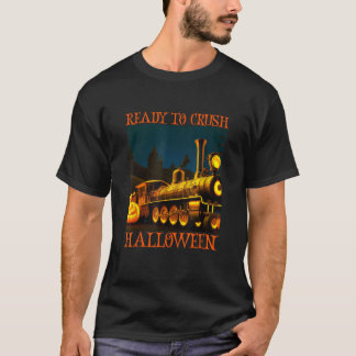 Funny Tåg Wagon Railroad Halloween Costume Boys T Shirt