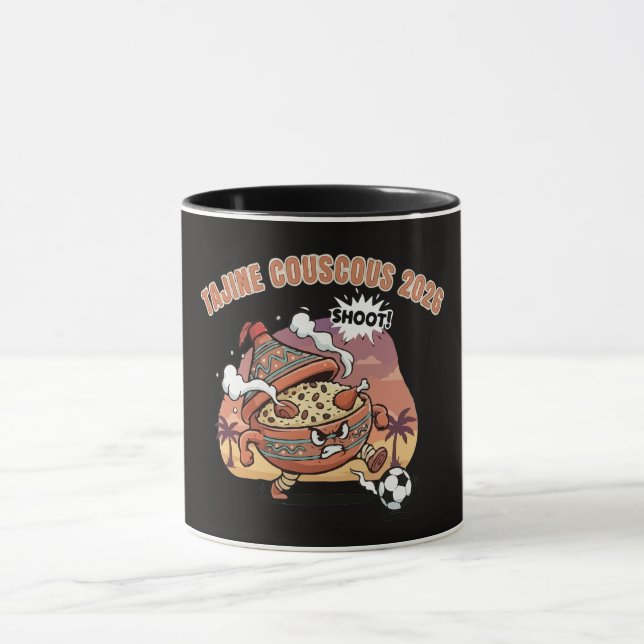 Funny Tajine & Couscous Soccer Character 2026  Mugg (Center)