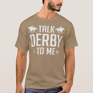 Funny Talk Derby to Me Horse Tävla T-Shirt - 1