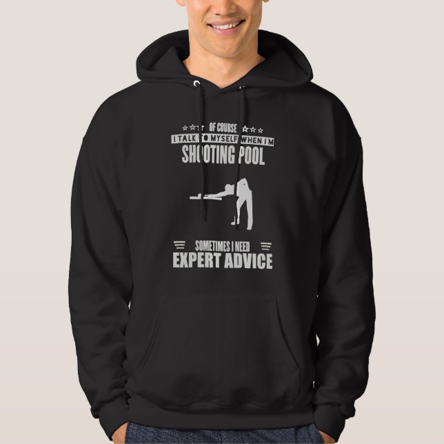 Funny Talk Myself Expert Advice Womens Mens Shooti Hoodie (Framsida)