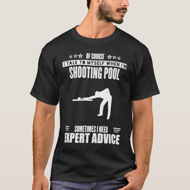 Funny Talk Myself Expert Advice Womens Mens Shooti T Shirt (Framsida)