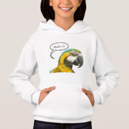 Funny Talking Parrot Ansikte Hoodie T Shirt