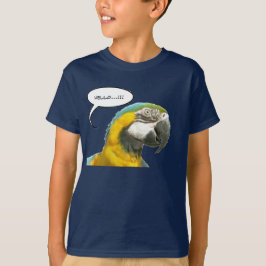 Funny Talking Parrot Ansikte T-Shirt