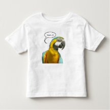 Funny Talking Parrot Småbarn T-shirt