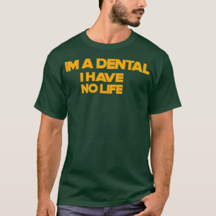 Funny tandassistent citerar animerad Gift for de T Shirt
