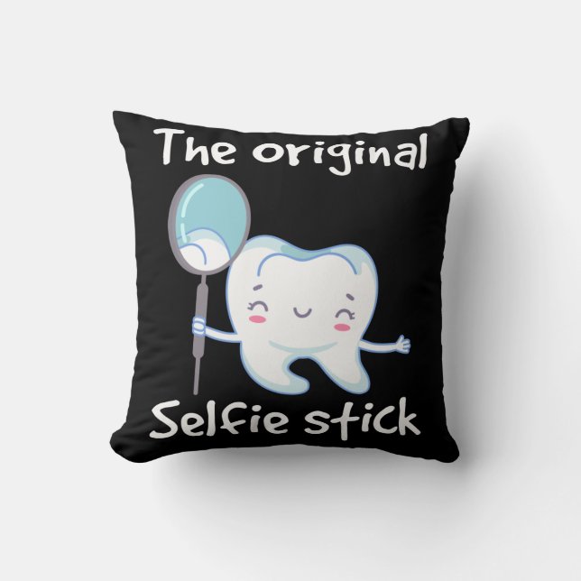 Funny tandassistent Toth Humor Dental Assistant Kudde (Framsida)