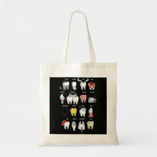 Funny tanddesign Dentist Teeth Dental Tygkasse