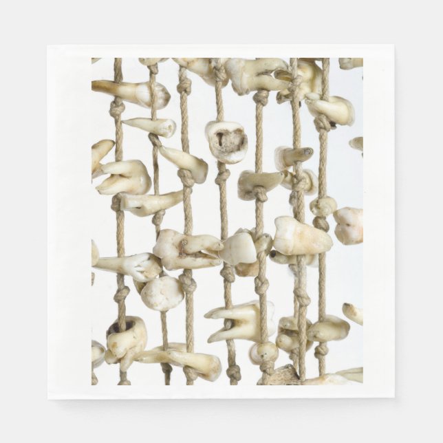 Funny tandfotografi extraherad Teth Tandvård Pappersservett (Framsidan)