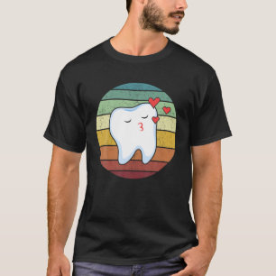 Funny tandhygienist assistent Cute Teeth Vinta T Shirt