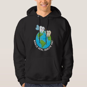 Funny tandläkarassistent, oral Health Teeth Fairy Hoodie