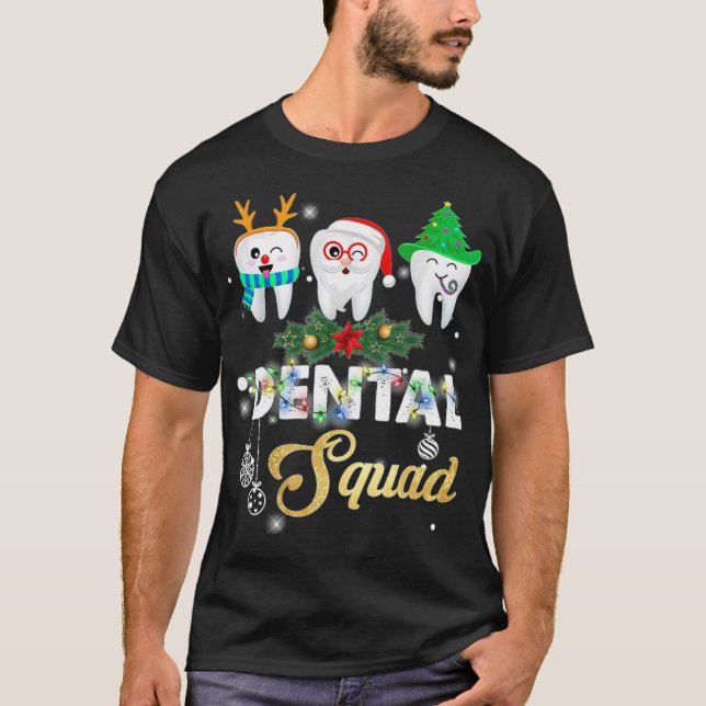 Funny tandläkare Hygienist Jul Dental dental hy T Shirt (Framsida)