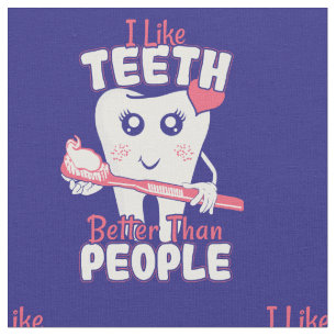 Funny tandläkare - som Teeth bättre än människor Tyg