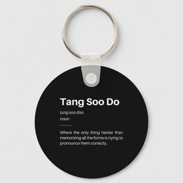 Funny Tang Soo Do Definition Martial Arts Karate S Nyckelring (Framsida)