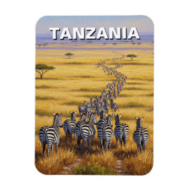 Funny Tanzania Serengeti nationalpark Zebra Magnet