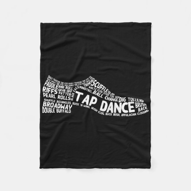 Funny Tap Dance Gift Shoe Dancing Cute Dancer Mana Fleecefilt (Framsidan)