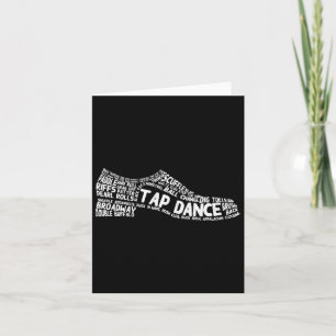 Funny Tap Dance Gift Shoe Dancing Cute Dancer Mana Kort