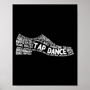 Funny Tap Dance Gift Shoe Dancing Cute Dancer Mana Poster