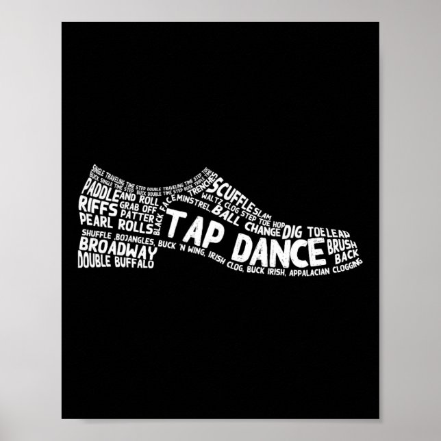 Funny Tap Dance Gift Shoe Dancing Cute Dancer Mana Poster (Framsidan)