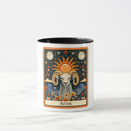 Funny Tarot Card/Zodiac/Aries Mugg