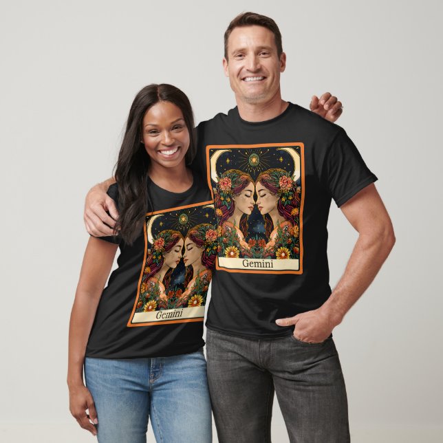 Funny Tarot Card/Zodiac/Gemini T Shirt (Unisex)