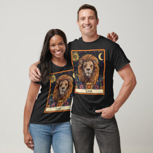 Funny Tarot Card/Zodiac/Lejon T Shirt
