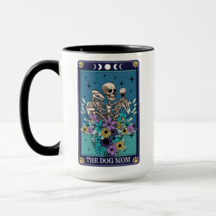Funny Tarot Mamma Card Skeleton Mugg