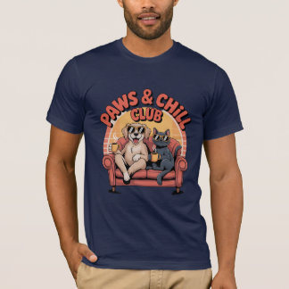 "Funny Tassar och Chill Djurälskare T-Shirt" T Shirt