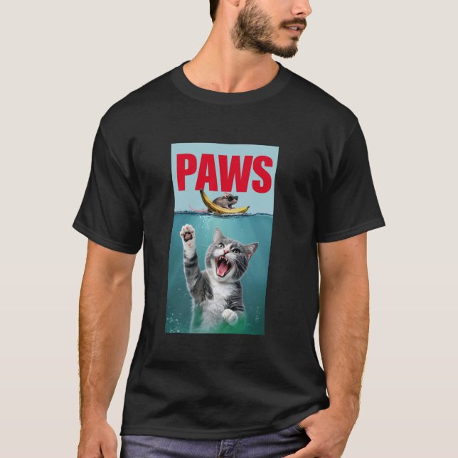 Funny Tassar Shirt Tassar Jaws Mouse T (Framsida)