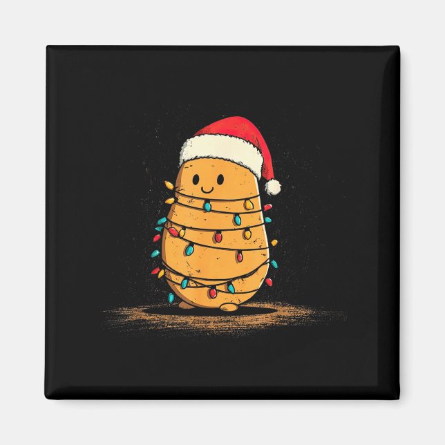 Funny Tato Christmas Graphics Lights Lover  Magnet (Framsidan)