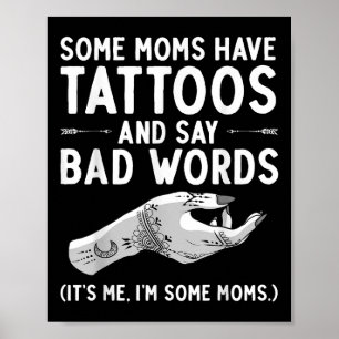 Funny Tattoo Älskare Gift - Womens Tribal Tattoo M Poster