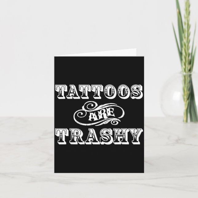 Funny Tattoo Quote Design For Gift  Kort (Framsida)